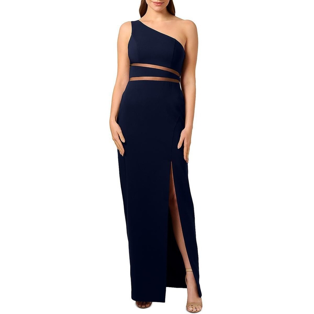 Liv Foster One-Shoulder‎ Crepe Gown Size 4